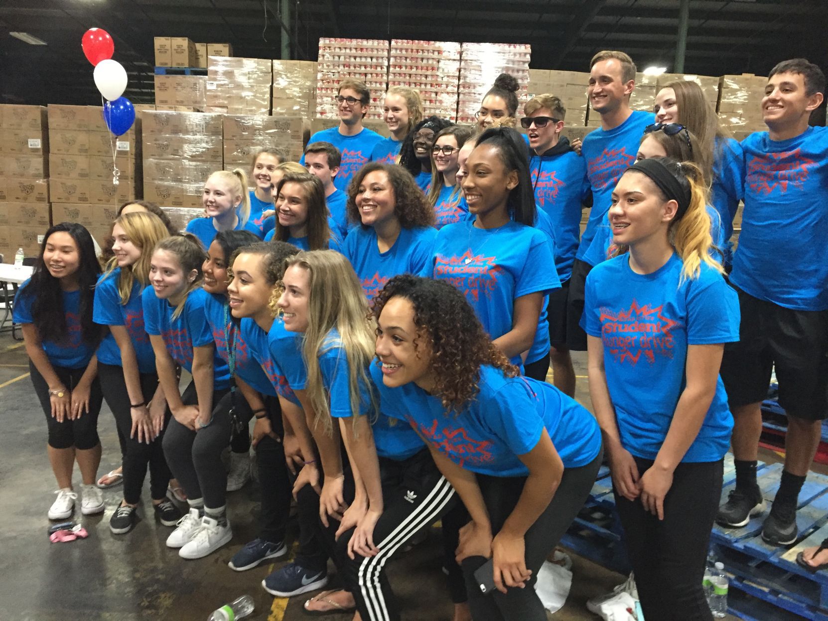 Davenport Central, winners, skit contest, 2017 Student Hunger Drive kickoff